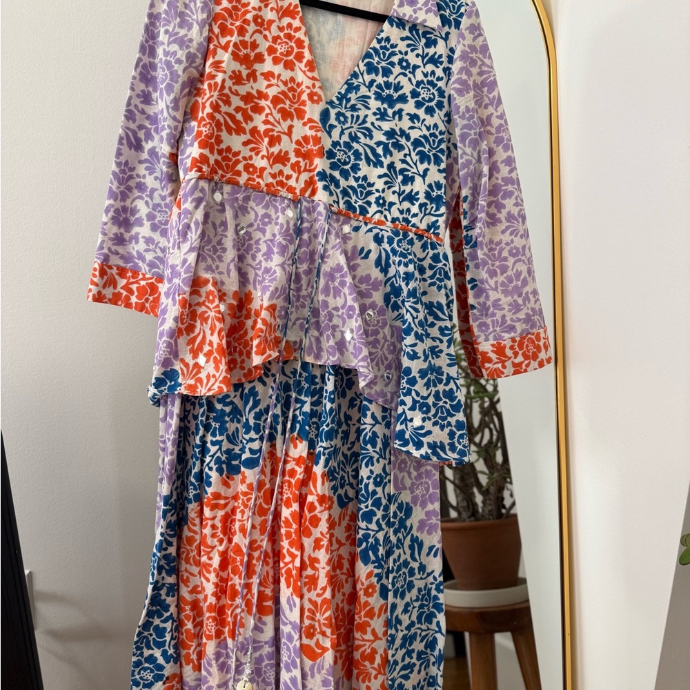 Floral Multicolor Midi Dress
